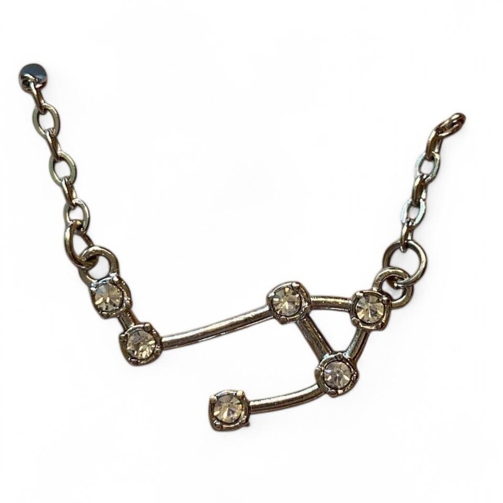 Silver Libra Astrology Sign Necklace